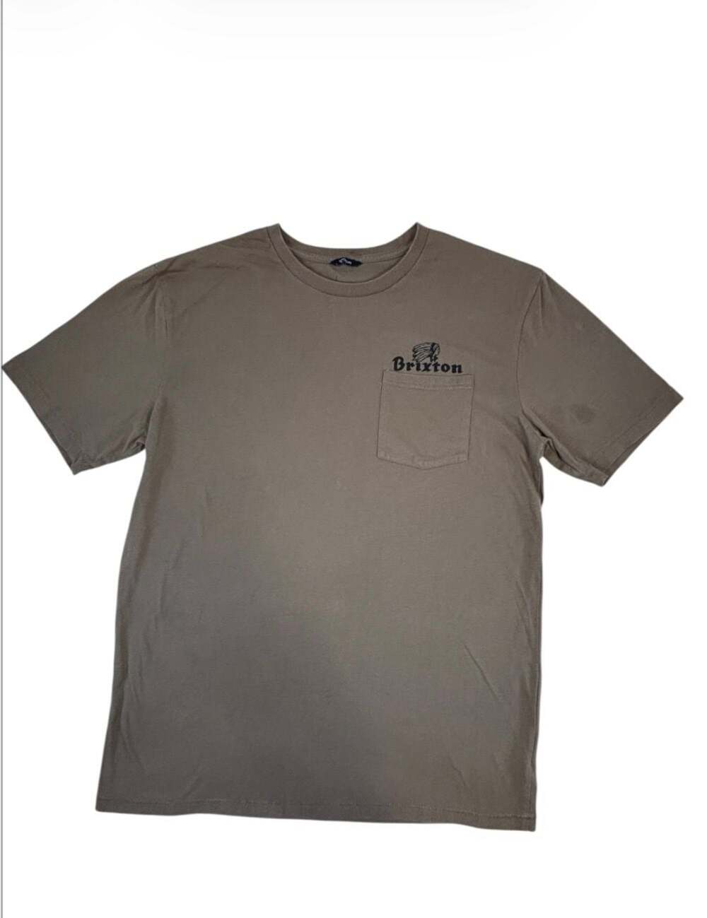 Brixton Men's Tanka II Pocket T-Shirt in Dusty Olive